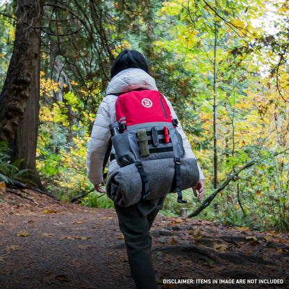 Cordura backpack with Molle System (Red/Grey)