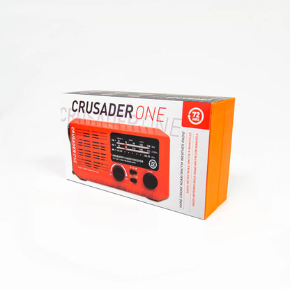 Crusader One Flashlight Analog Radio (Red)