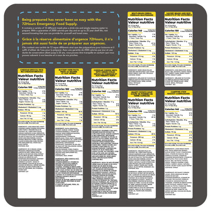 72HRS 270 Day (9 Months) 2000 Calories Per Day Emergency Food Supply Survival Food Kit