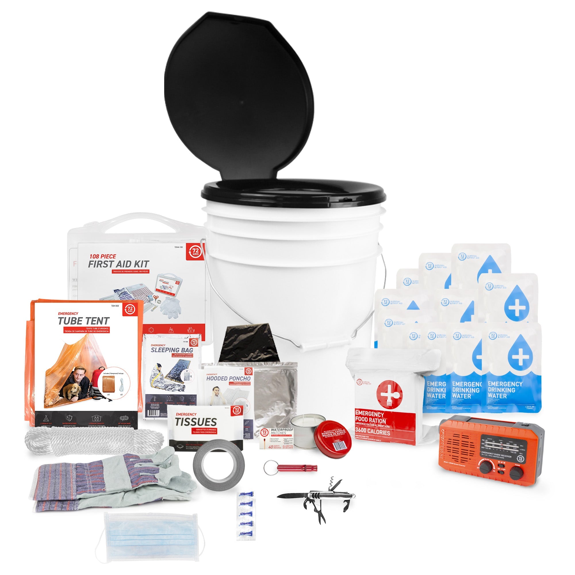 1 Person 72HRS Deluxe Toilet - Emergency Survival Kit – BMG Industries Inc.